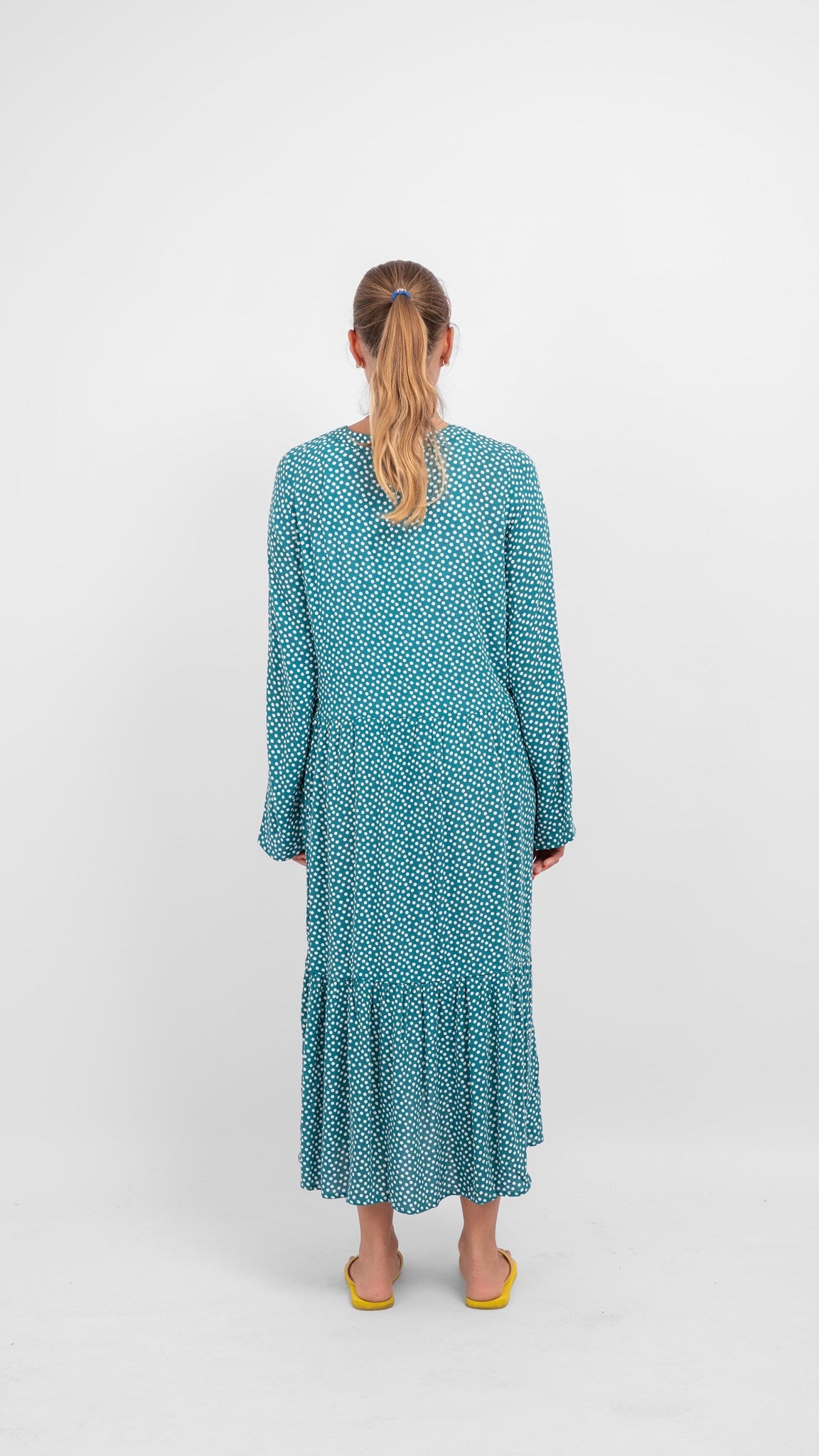 Anna langærmet kjole - Teal Green - Amis de Copenhague - Grøn 3