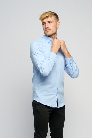 Den Originale Performance Skjorte - Lyseblå