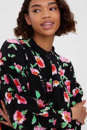 Hyms Langærmet Kjole - Sort Hyms