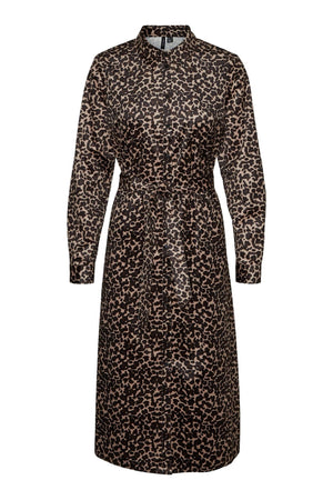 Ida Calf Skjorte Kjole - Leo Silver Mink