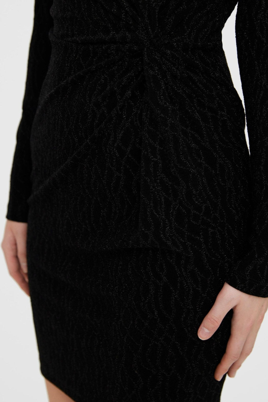 Kanz Mini Kjole - Black Lurex