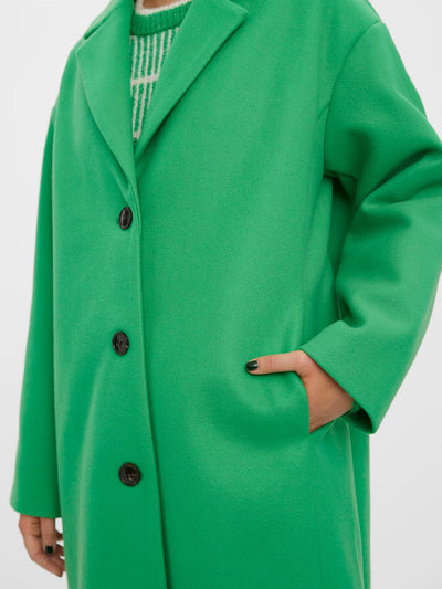 Fortune Lyon Coat - Bright Green - Vero Moda - Grøn 2