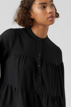 Hyms Langærmet Kjole - Sort