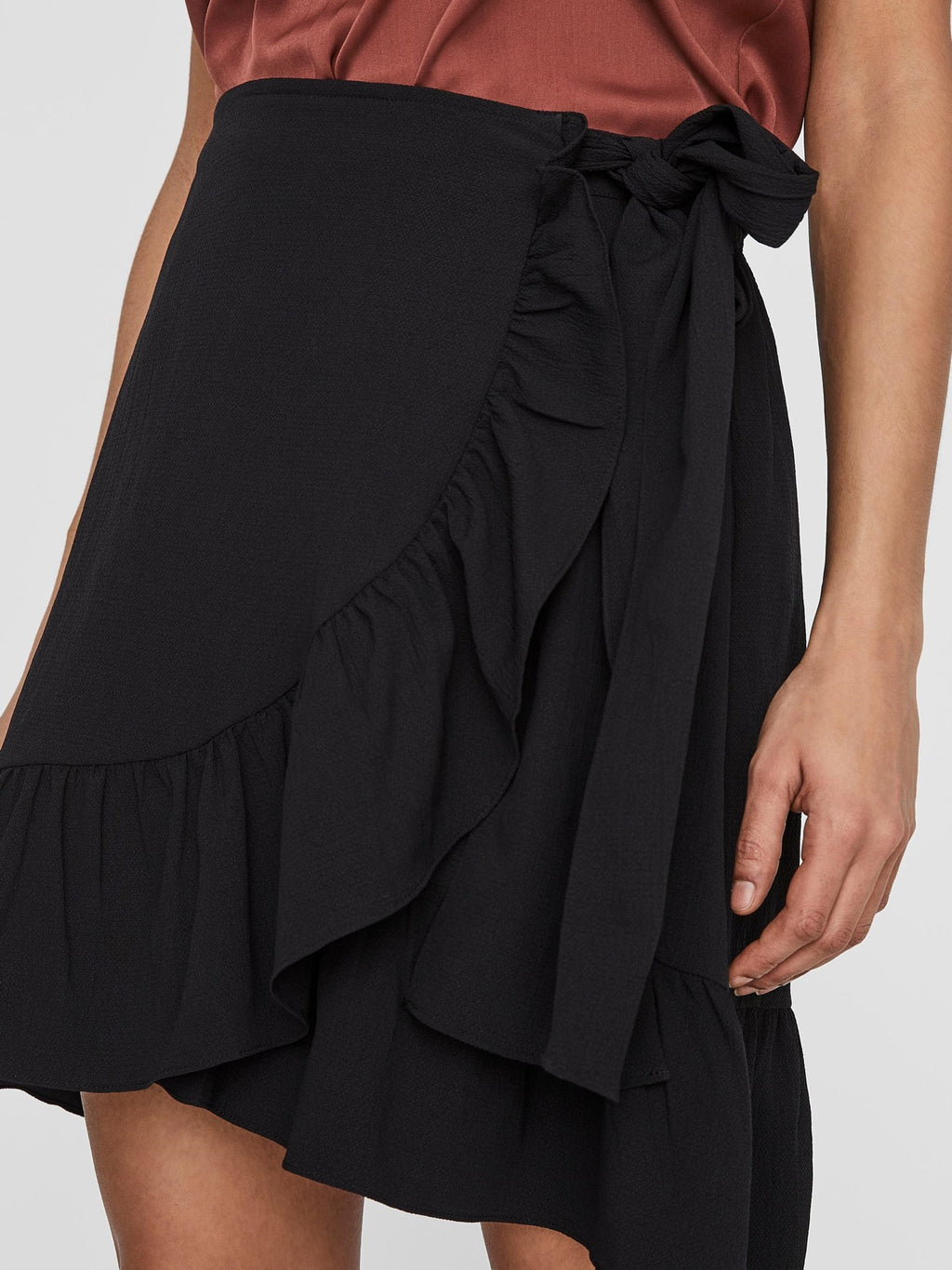 Cita Bobble Wrap Skirt - Sort