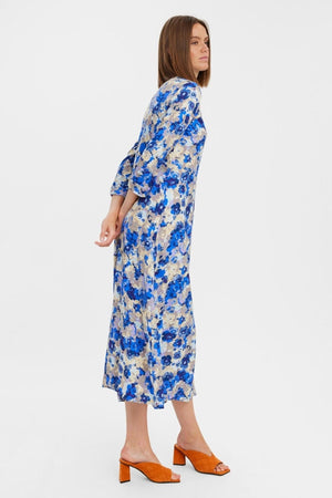 Elly 3/4 Skjortekjole - Nautical Blue