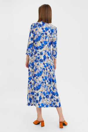 Elly 3/4 Skjortekjole - Nautical Blue