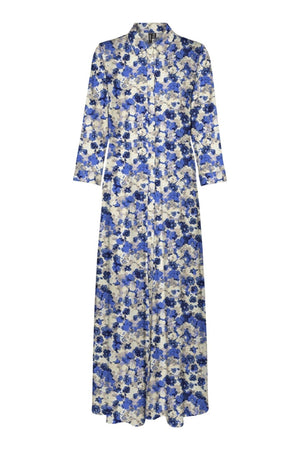 Elly 3/4 Skjortekjole - Nautical Blue