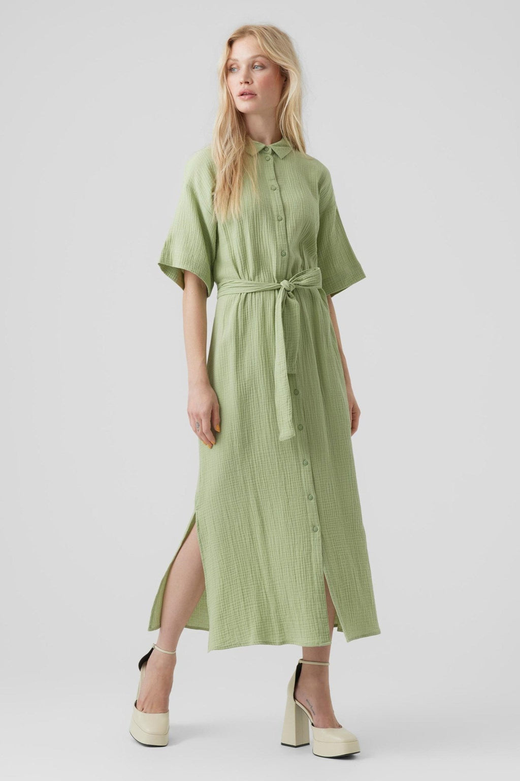 Natali Maxi Kjole - Reseda