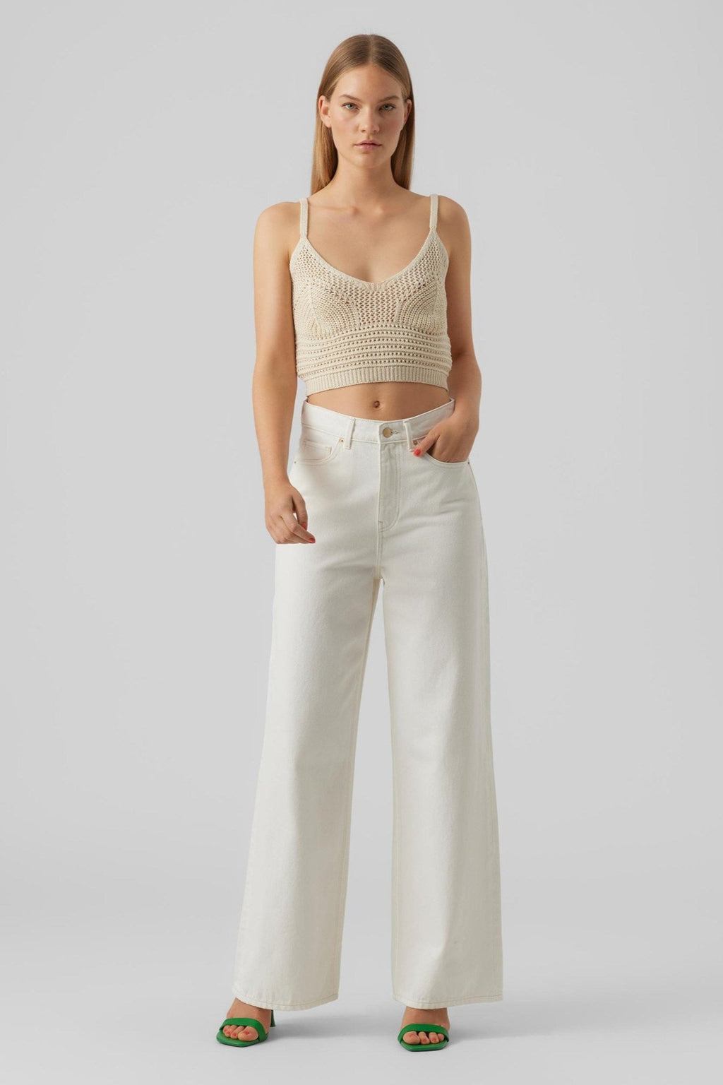 Justine Cropped Top - Birch