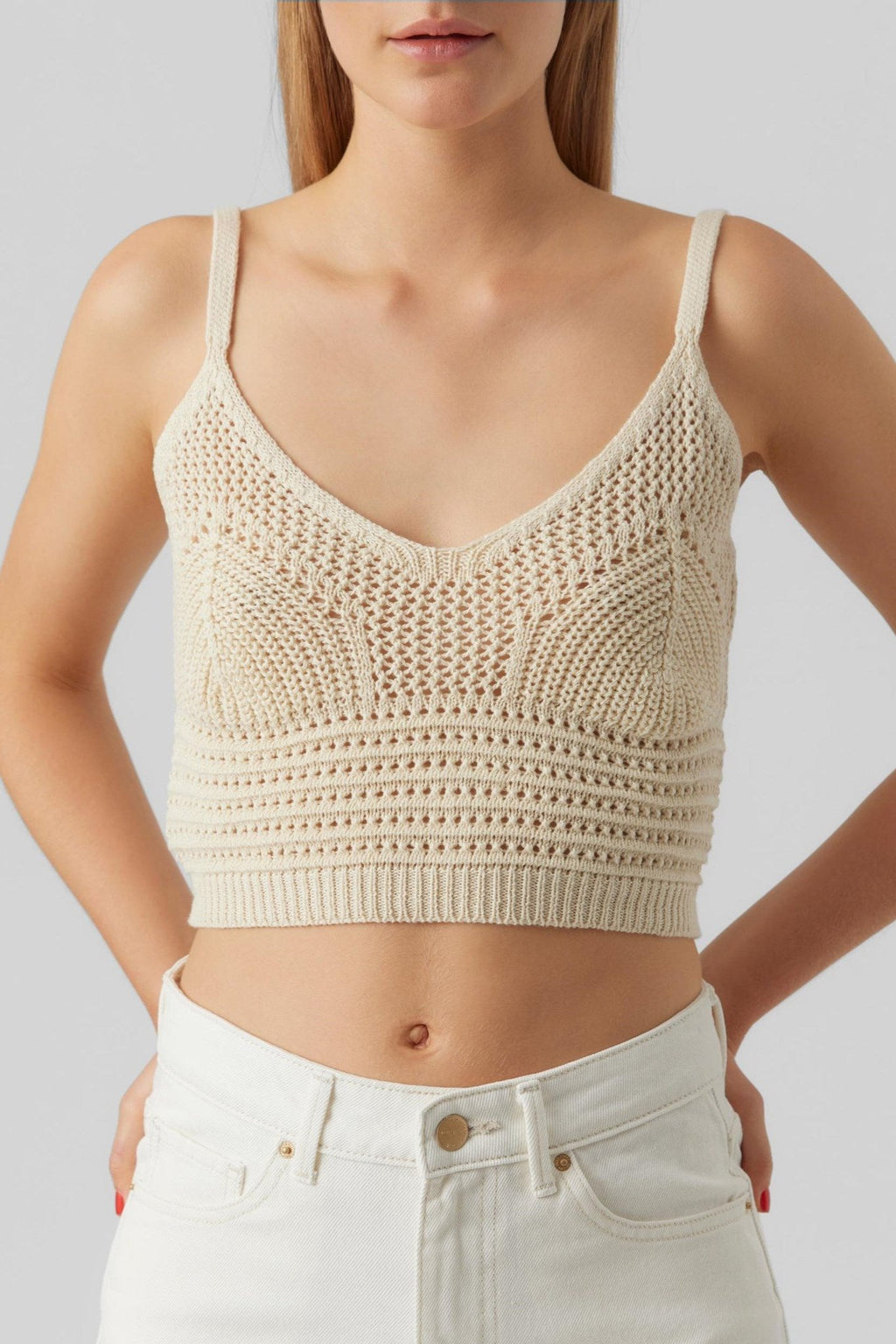 Justine Cropped Top - Birch