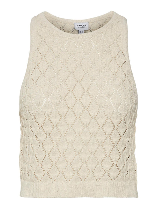 Evelyn Crochet Top - Beige - Vero Moda - Sand/Beige