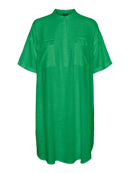 Line Mini Kjole - Bright Green - Vero Moda - Grøn