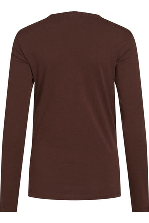 Crunch Langærmet Top - Demitasse