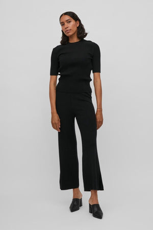 Kasley Flared Pants - Sort