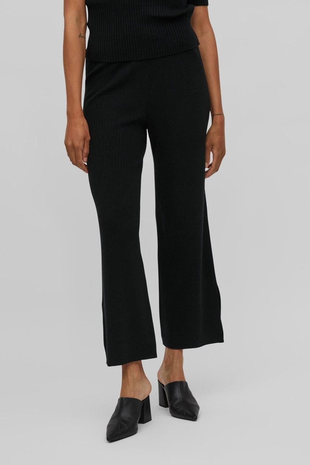 Kasley Flared Pants - Sort