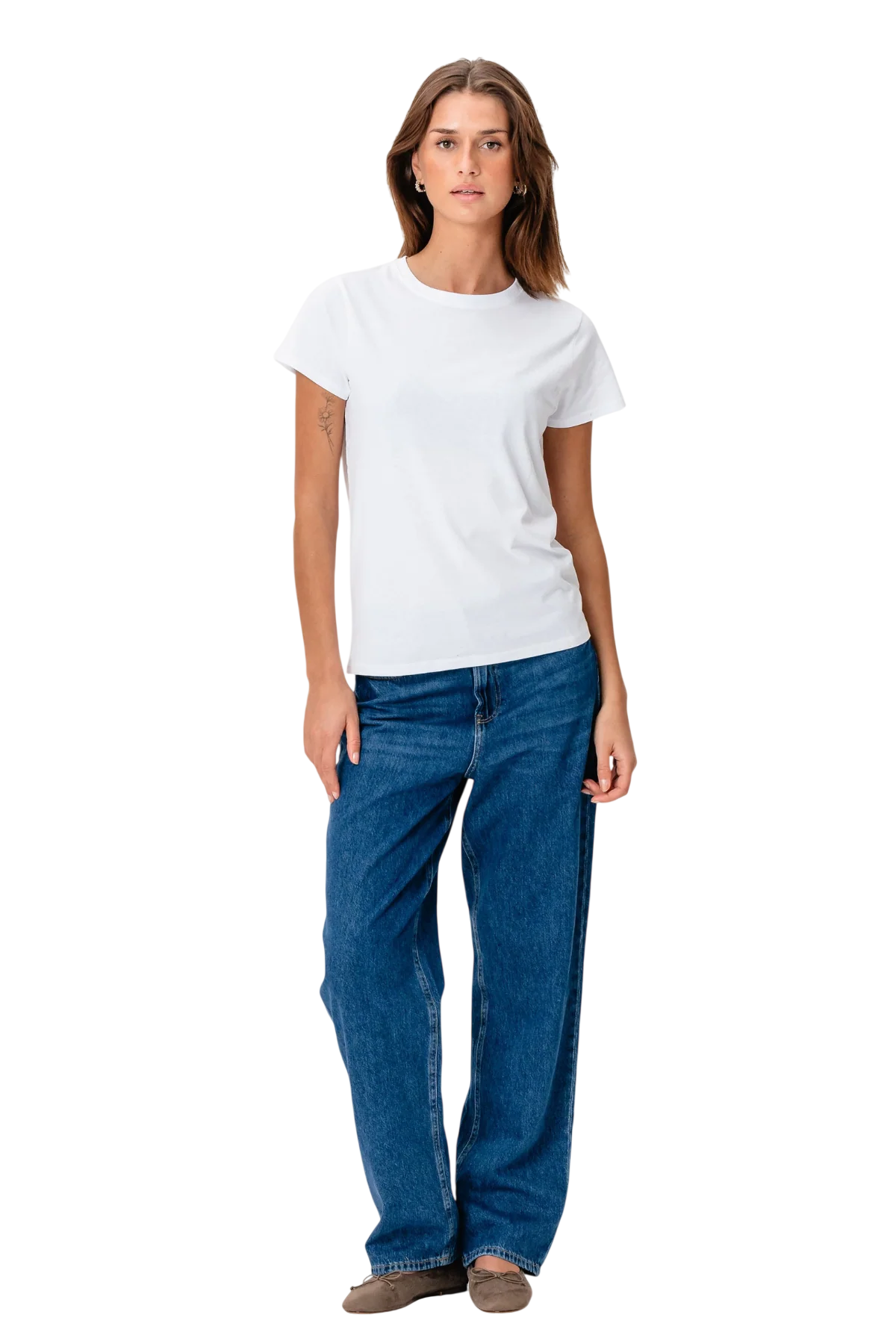Basic T-shirt - Hvid