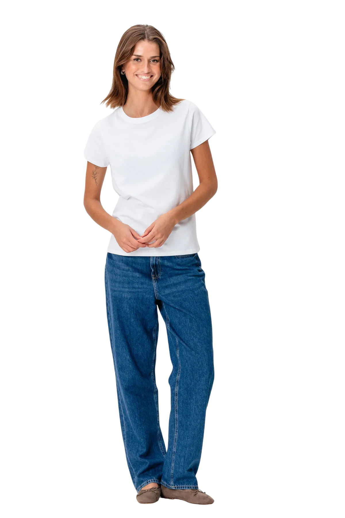 Basic T-shirt - Hvid
